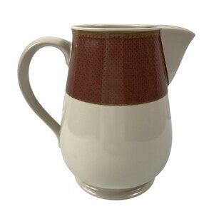 Noritake Stoneware Safari Rosewood Pitcher 72 Ounces #8043 Indonesia